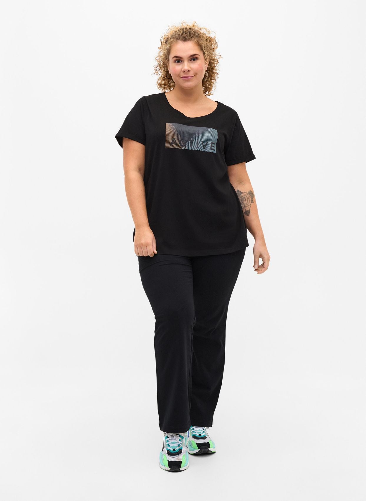 ZIZZI Sporthose aus Baumwolle