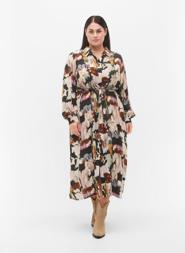 ZIZZI Maxikleid aus Viskose mit Druck