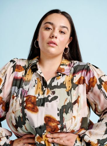 ZIZZI Maxikleid aus Viskose mit Druck