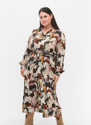 ZIZZI Maxikleid aus Viskose mit Druck