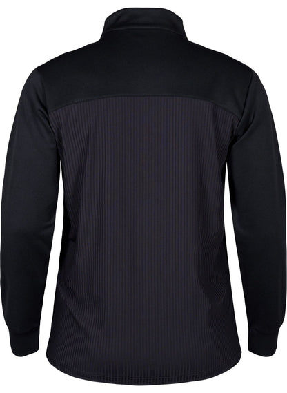 ZIZZI Sportlicher Cardigan mit Reißverschluss und Taschen