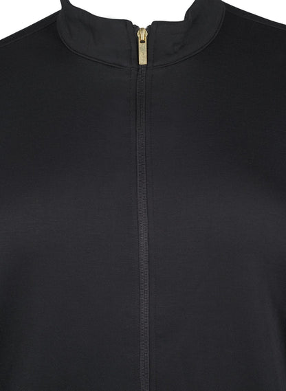ZIZZI Sportlicher Cardigan mit Reißverschluss und Taschen