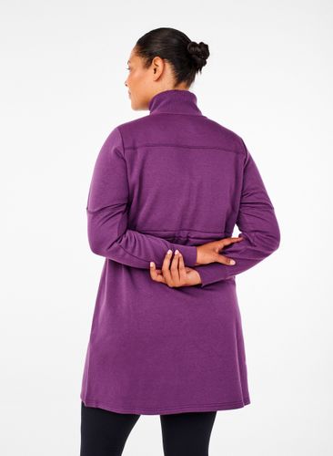 ZIZZI Kurzes Sweatshirtkleid mit Stehkragen und verstellbarer Taille