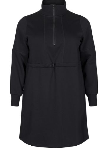 ZIZZI Kurzes Sweatshirtkleid mit Stehkragen und verstellbarer Taille XL