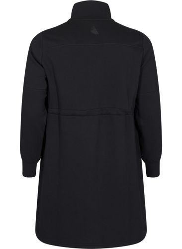 ZIZZI Kurzes Sweatshirtkleid mit Stehkragen und verstellbarer Taille