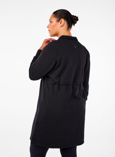 ZIZZI Kurzes Sweatshirtkleid mit Stehkragen und verstellbarer Taille