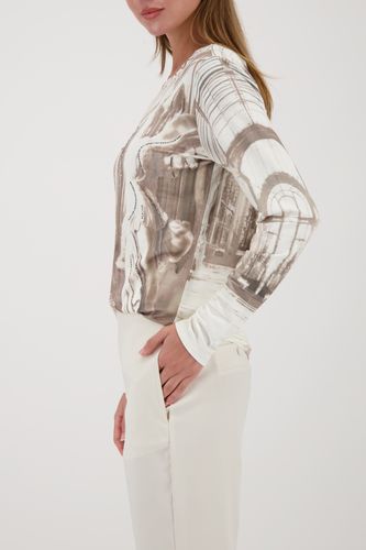 MONARI Pullover, almond gemustert