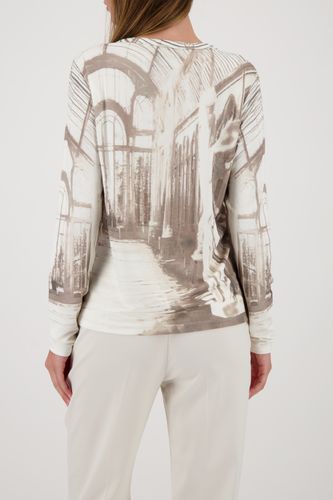 MONARI Pullover, almond gemustert