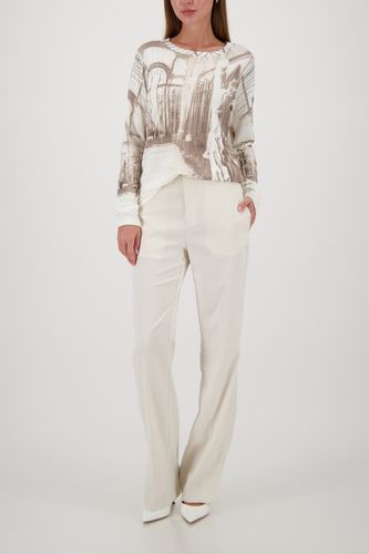 MONARI Pullover, almond gemustert