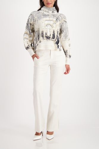 MONARI Pullover, almond gemustert