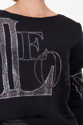 MONARI Pullover, schwarz