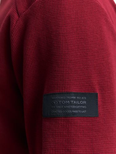 TOM TAILOR Langarmshirt mit Waffelstruktur
