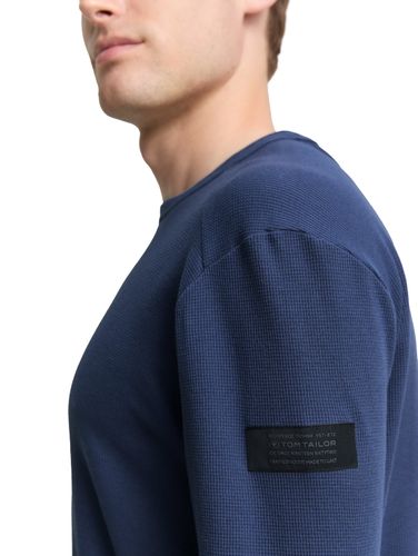 TOM TAILOR Langarmshirt mit Waffelstruktur