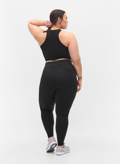 ZIZZI Gekürzte Basic-Trainingsleggings