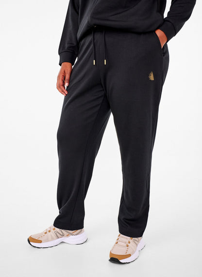 Sweathose mit Taschen und hohem Bund