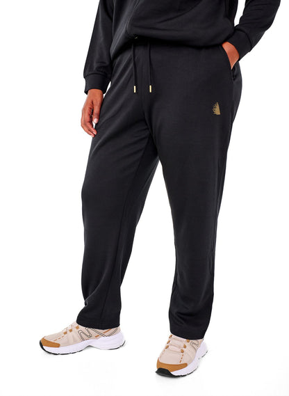 Sweathose mit Taschen und hohem Bund