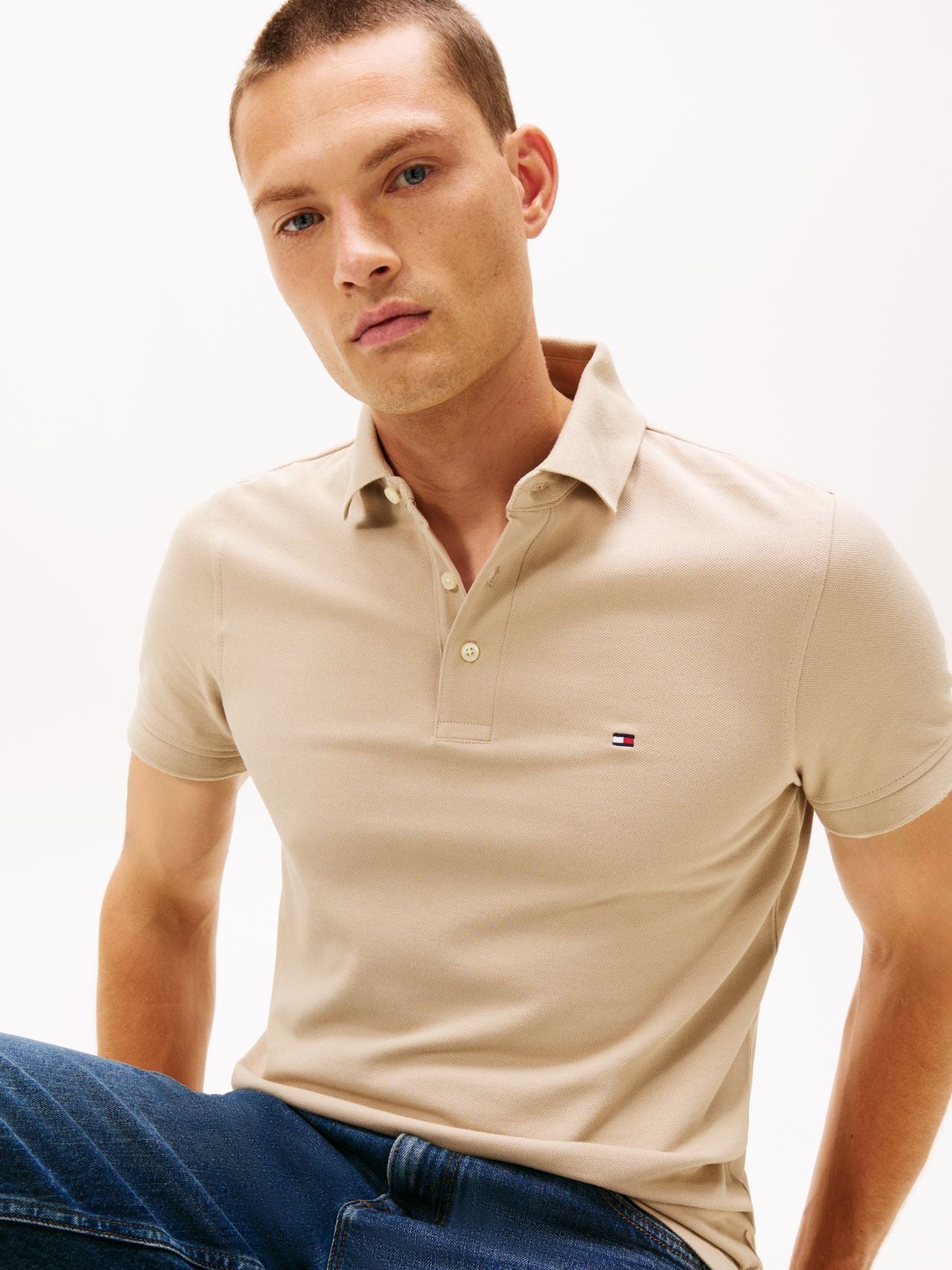 TOMMY HILFIGER 1985 Slim Fit Pique Polo Shirt