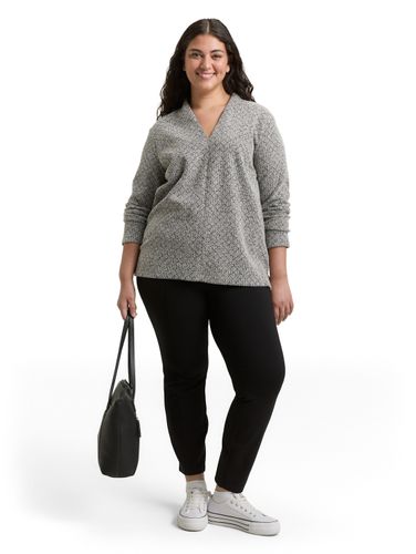 TOM TAILOR Plus Size - Sweatshirt mit V-Ausschnitt