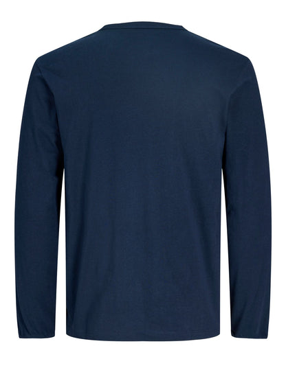 JACK & JONES JJCOLLEGE LOGO TEE LS CREW NECK PLS