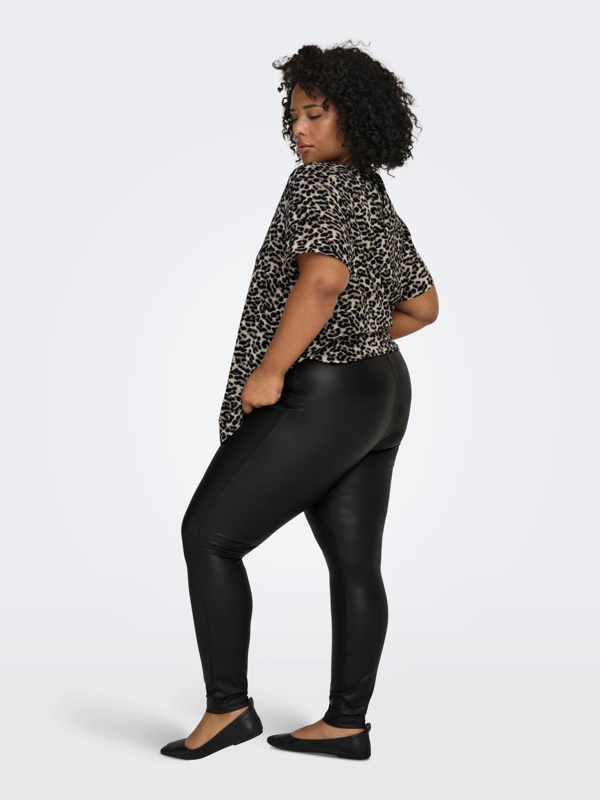 ONLY CARMAKOMA CARROOL COATED LEGGING NOOS