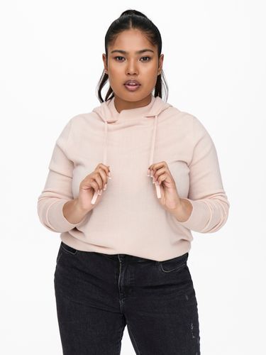ONLY CARMAKOMA CARMELINNA L/S HOOD PULLOVER KNT