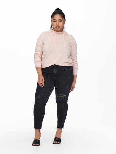 ONLY CARMAKOMA CARMELINNA L/S HOOD PULLOVER KNT