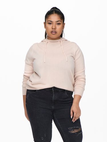 ONLY CARMAKOMA CARMELINNA L/S HOOD PULLOVER KNT