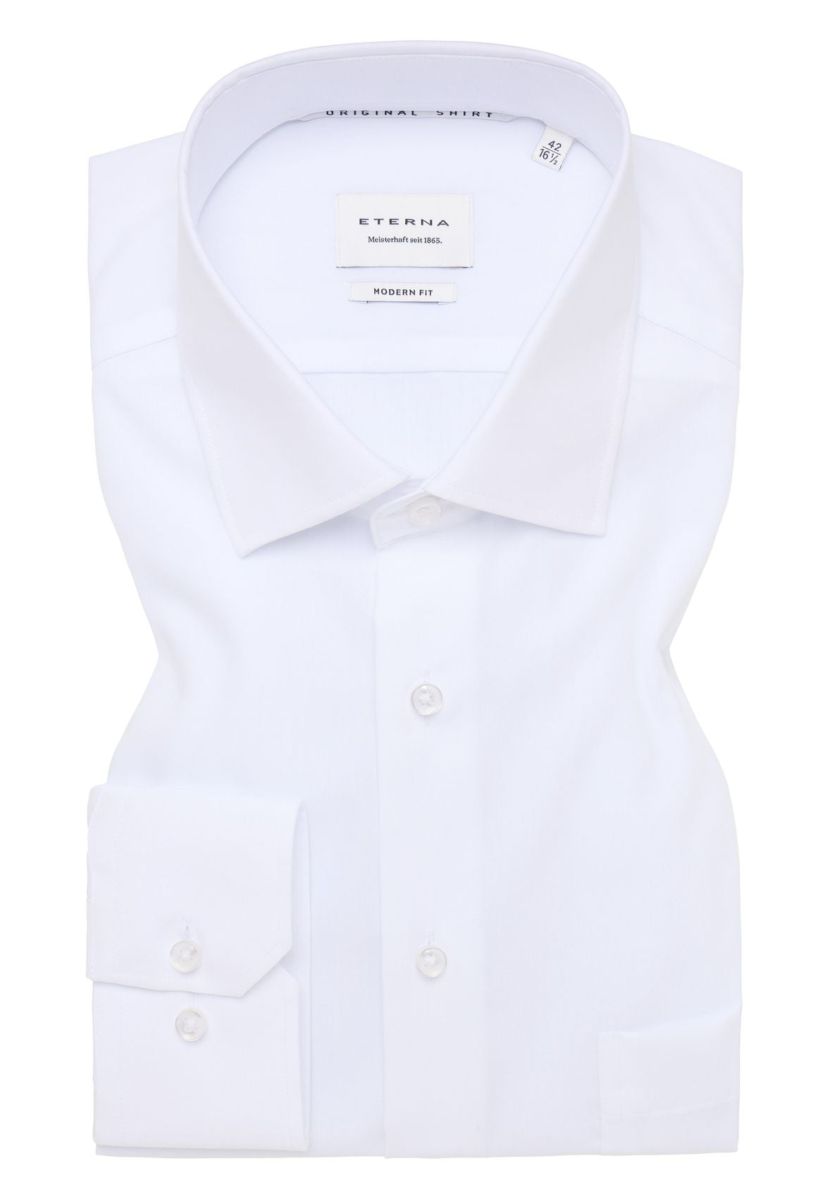 ETERNA Original Shirt Popeline Langarm Langarm - 65cm