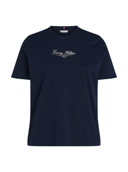 TOMMY HILFIGER CRV REG SCRIPT C-NK TEE SS
