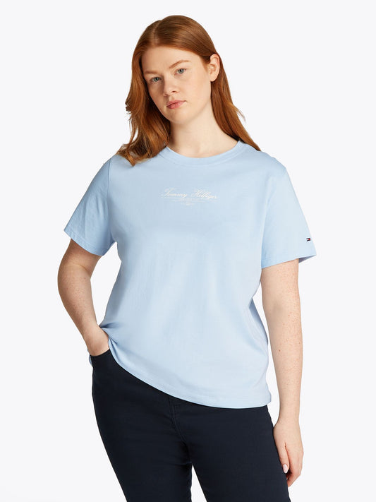 TOMMY HILFIGER CRV REG SCRIPT C-NK TEE SS