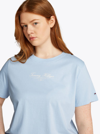 TOMMY HILFIGER CRV REG SCRIPT C-NK TEE SS