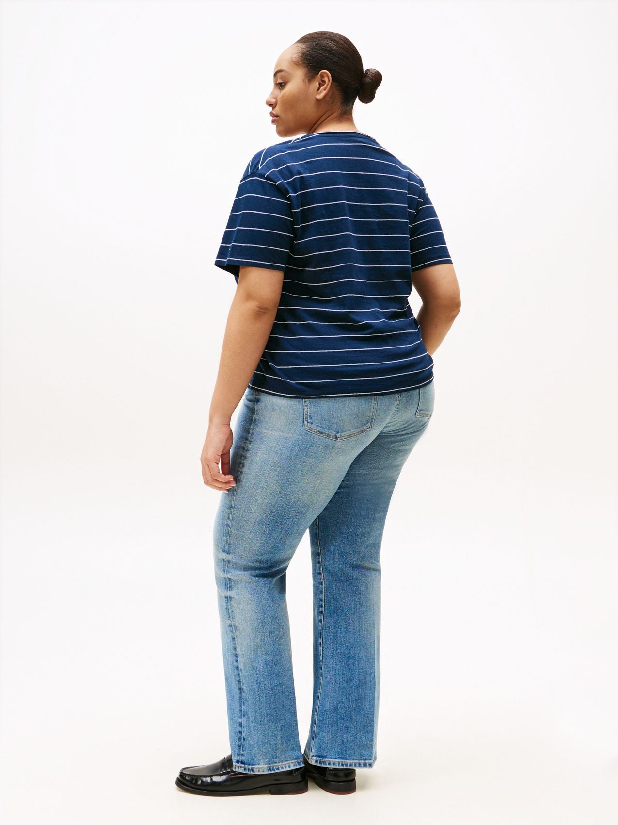TOMMY HILFIGER CRV MODERN CO LINEN V-NK SS