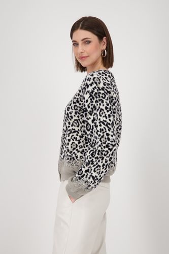 MONARI StrickjackeStrickjacke, greige gemustert
