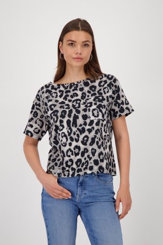 MONARI T-ShirtT-Shirt, greige gemustert