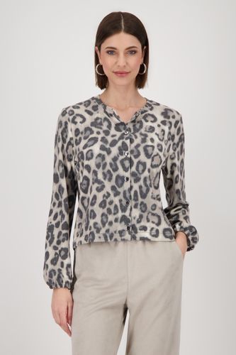 MONARI StrickjackeStrickjacke, greige gemustert