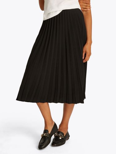 TOMMY HILFIGER FLUID PLEATED PULL ON MIDI SKIRT