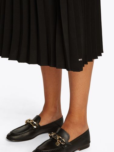 TOMMY HILFIGER FLUID PLEATED PULL ON MIDI SKIRT