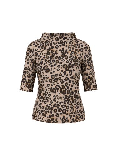 MARC CAIN Trendiges T-Shirt mit Leo-Print 44