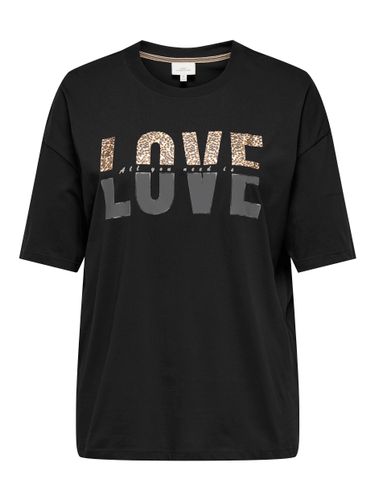 ONLY CARMAKOMA CARKOURTNEY LIFE SS O-NECK REG TEE JRS M-46 48