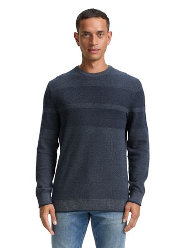 TOM TAILOR Strickpullover mit tonalen Streifen