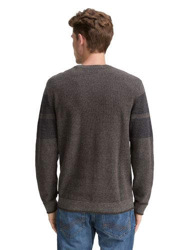 TOM TAILOR Strickpullover mit tonalen Streifen