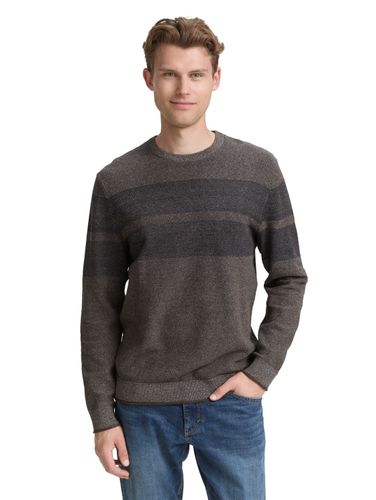 TOM TAILOR Strickpullover mit tonalen Streifen