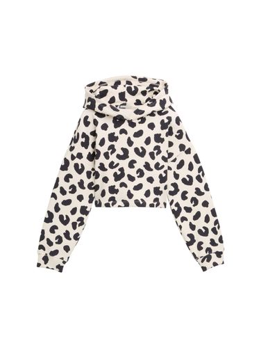 TOM TAILOR Cropped Hoodie Sweatshirt mit Muster