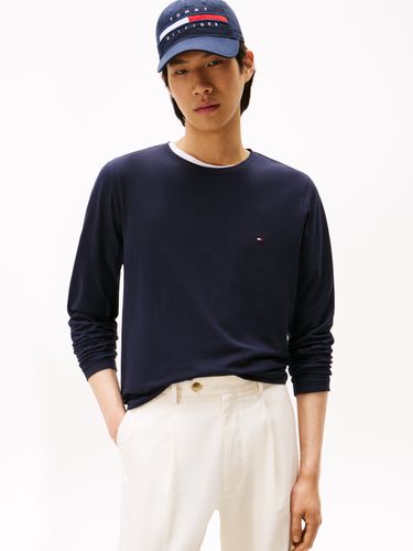 TOMMY HILFIGER STRETCH SLIM FIT LONG SLEEVE TEE
