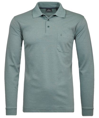 RAGMAN Softknit-Polo mit Brusttasche, Langarm