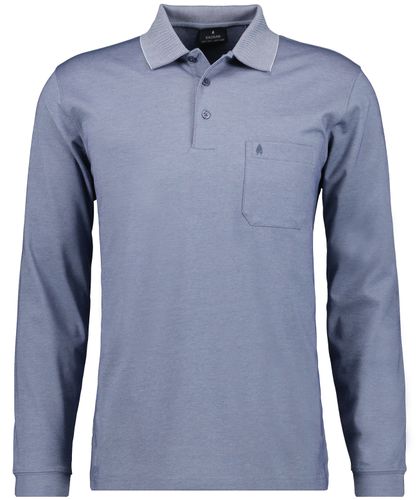 RAGMAN Softknit-Polo mit Brusttasche, Langarm