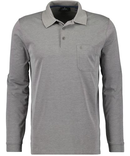 RAGMAN Softknit-Polo mit Brusttasche, Langarm