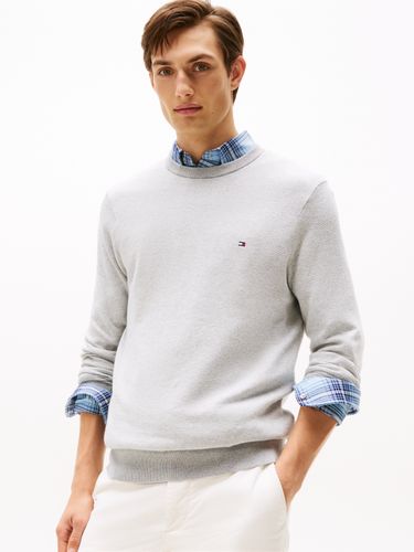 TOMMY HILFIGER PIMA CTN CASH HERRINGBONE CREW