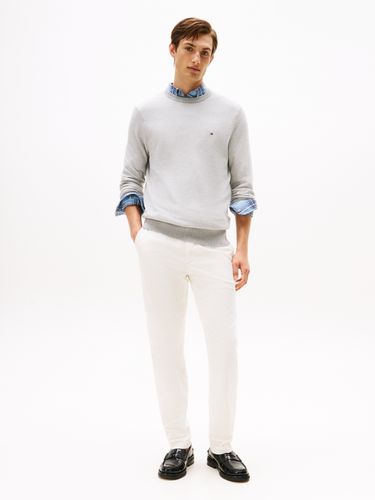 TOMMY HILFIGER PIMA CTN CASH HERRINGBONE CREW