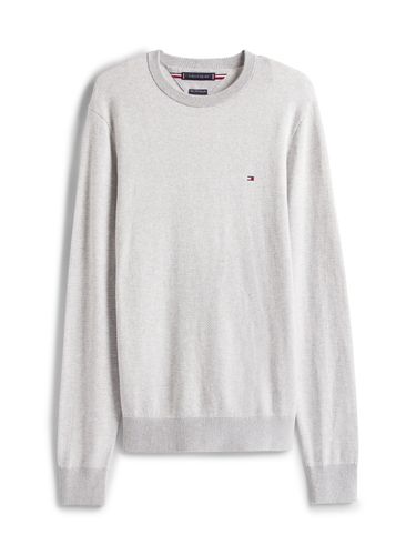 TOMMY HILFIGER PIMA CTN CASH HERRINGBONE CREW